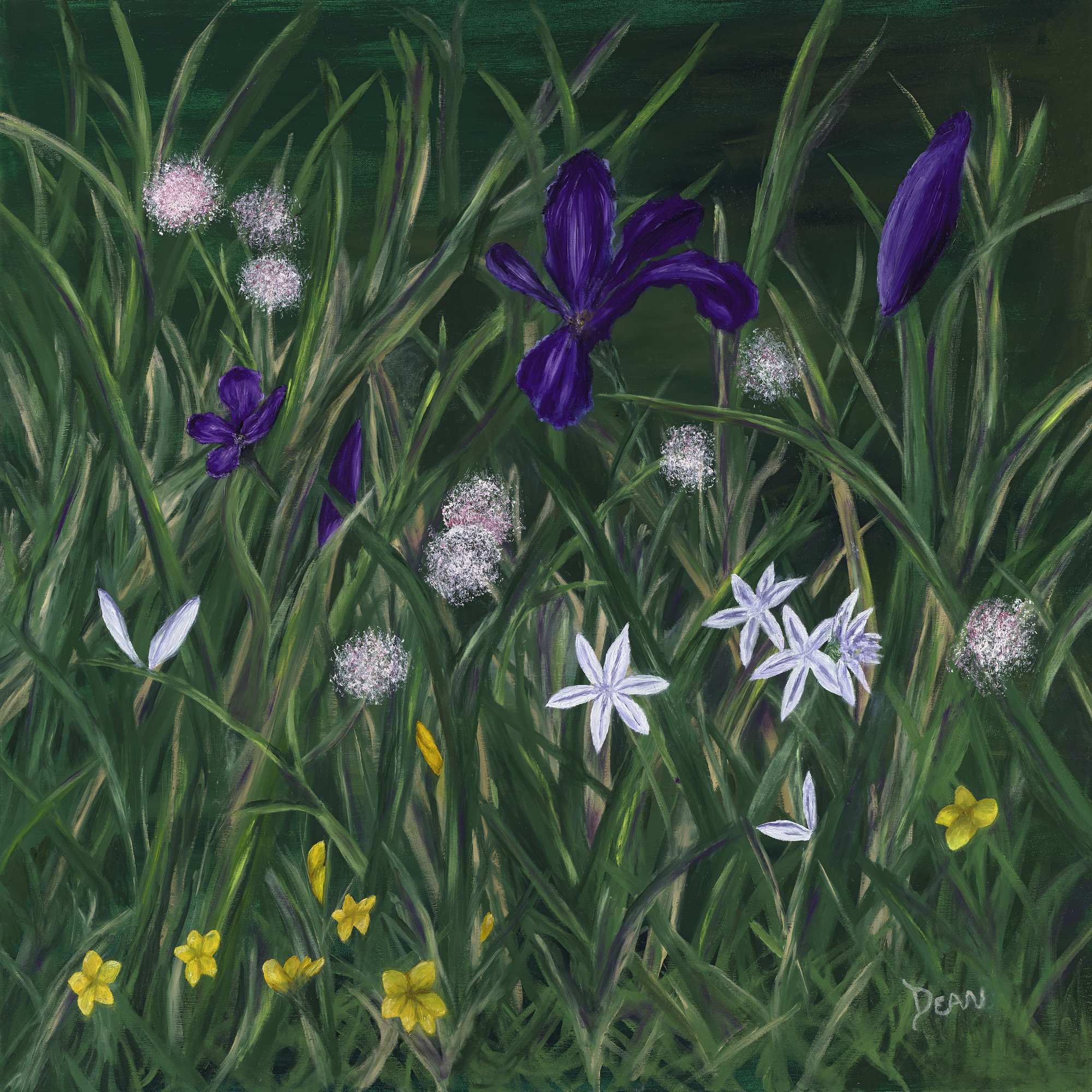 Blooming Wild: oil painting on canvas