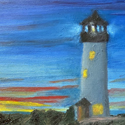 lighthouse at sunset thumbnail