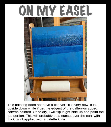 On my easel